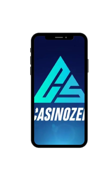 Smartphone affichant le logo Casinozer